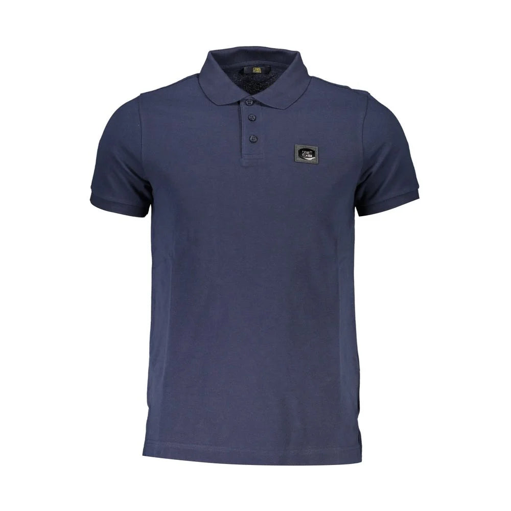 Cavalli Class Blue Cotton Men Polo Shirt - Polos