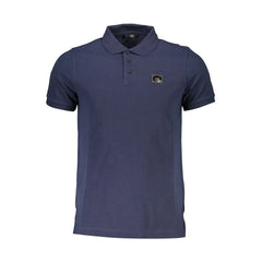 Cavalli Class Blue Cotton Men Polo Shirt - Polos