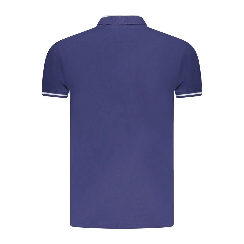 Cavalli Class Blue Cotton Men Polo Shirt - Polos