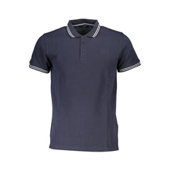 Cavalli Class Blue Cotton Men Polo Shirt - Polos