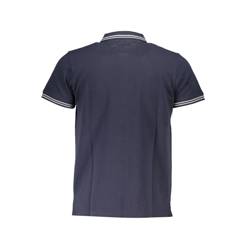 Cavalli Class Blue Cotton Men Polo Shirt - Polos
