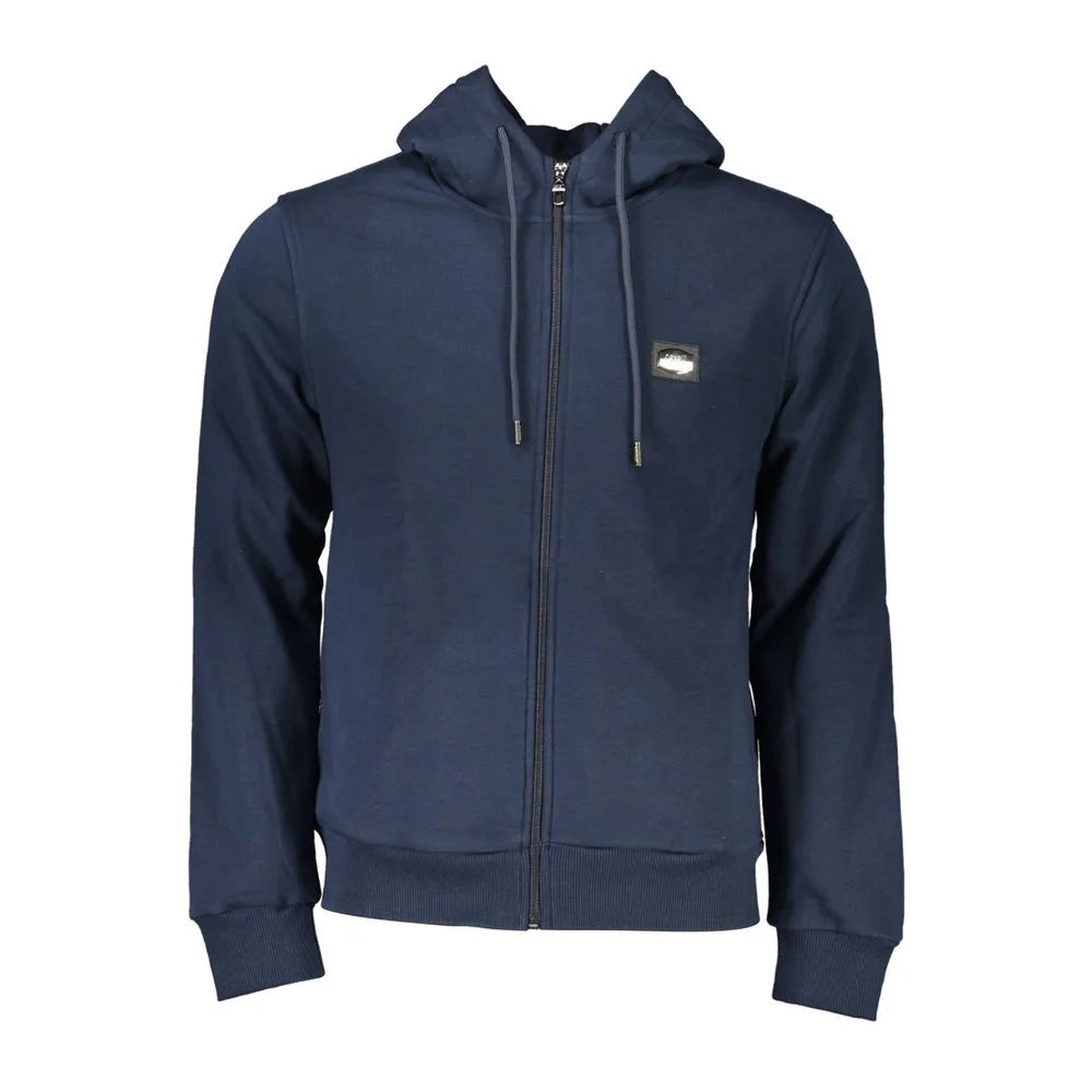 Cavalli Class Blue Cotton Men Sweater - L - Hoodies
