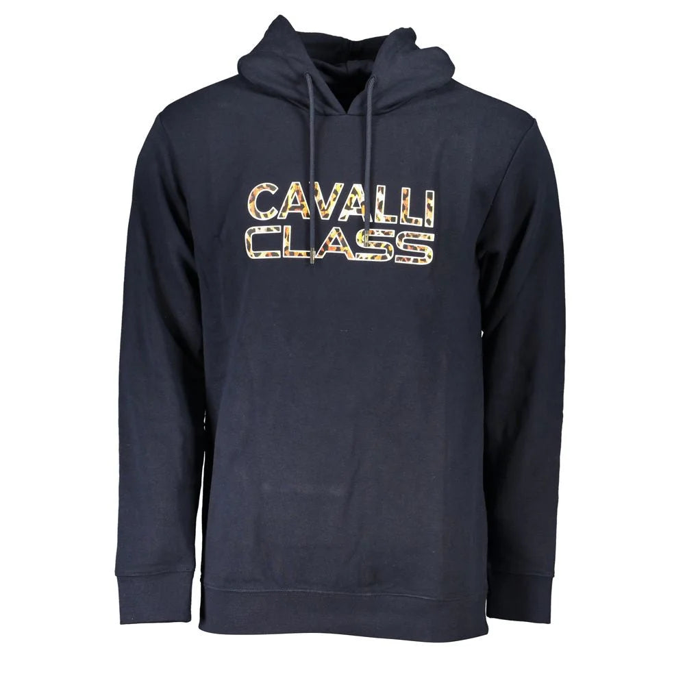 Cavalli Class Blue Cotton Men Sweater - S - Sweatshirts