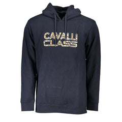 Cavalli Class Blue Cotton Men Sweater - S - Sweatshirts