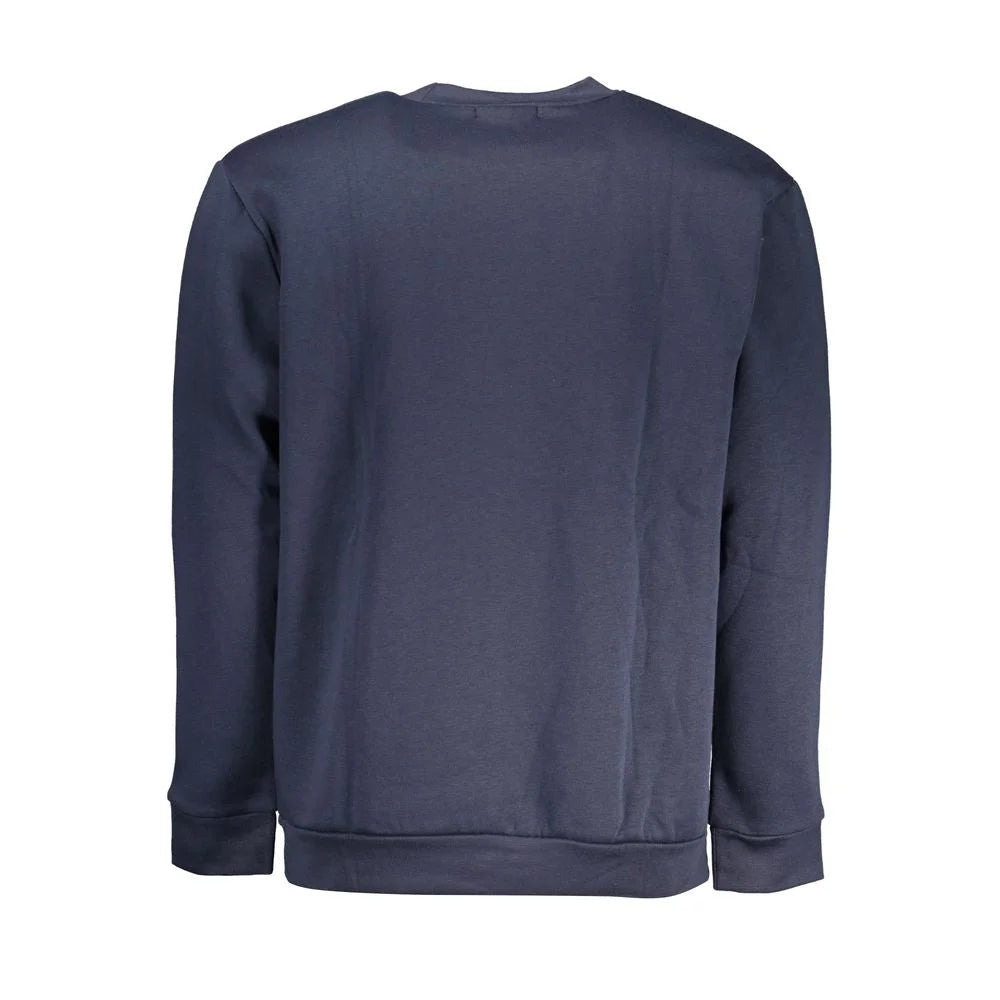 Cavalli Class Blue Cotton Men Sweater - Sweatshirts