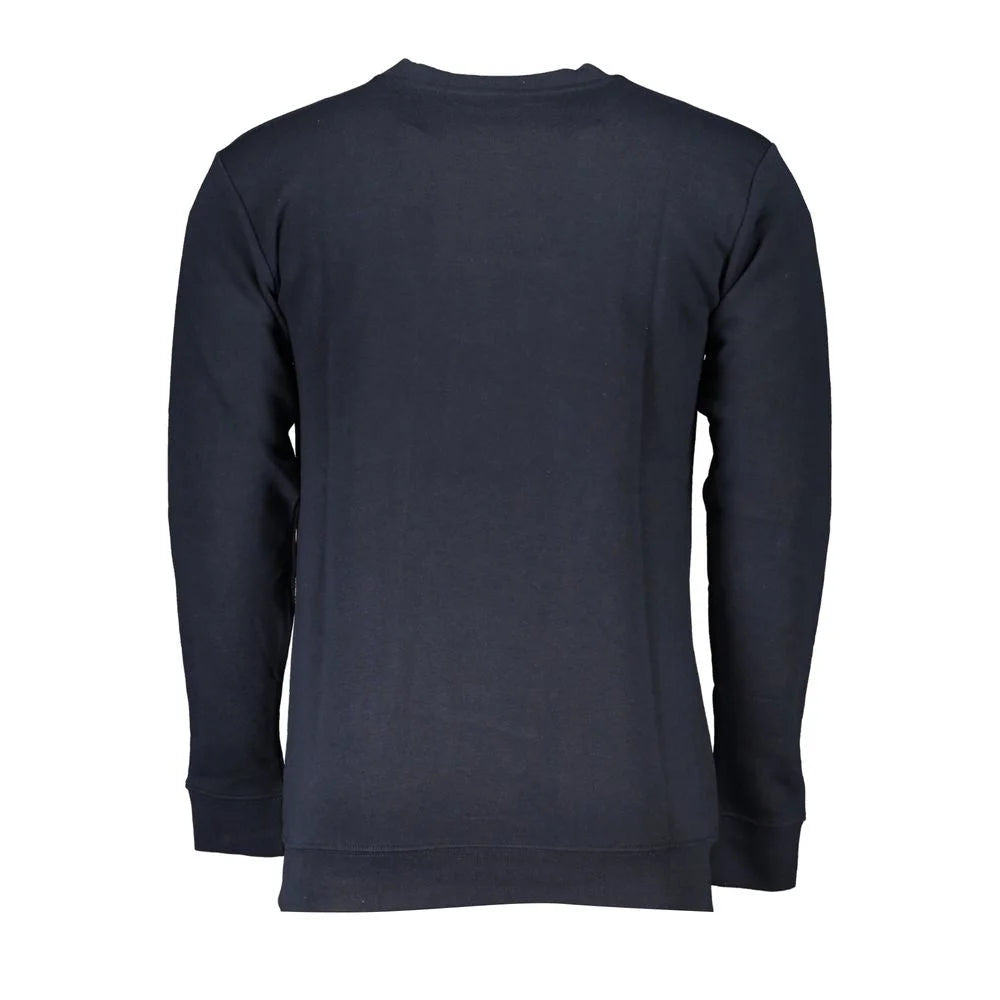Cavalli Class Blue Cotton Men Sweater - Sweatshirts