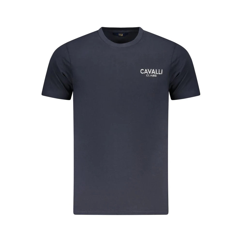Cavalli Class Blue Cotton Men T-Shirt - T-Shirts