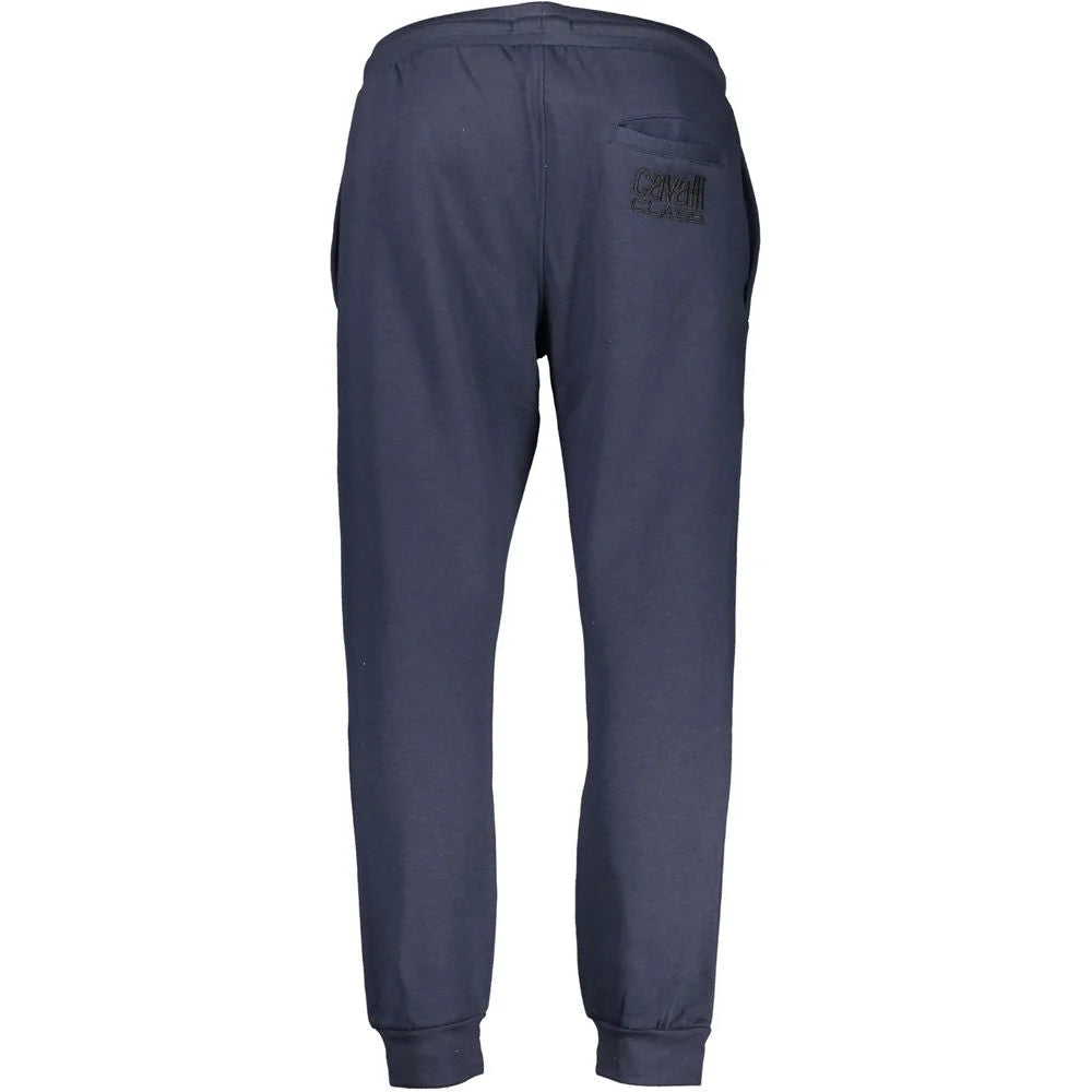 Cavalli Class Blue Cotton Pant - Joggers