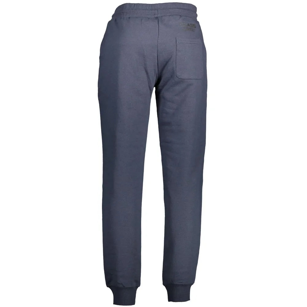 Cavalli Class Blue Cotton Pant - Joggers