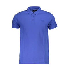 Cavalli Class Blue Cotton Polo Shirt - L - Polos