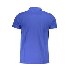 Cavalli Class Blue Cotton Polo Shirt - L - Polos