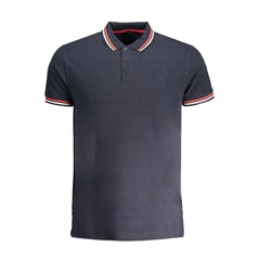 Cavalli Class Blue Cotton Polo Shirt - Polos
