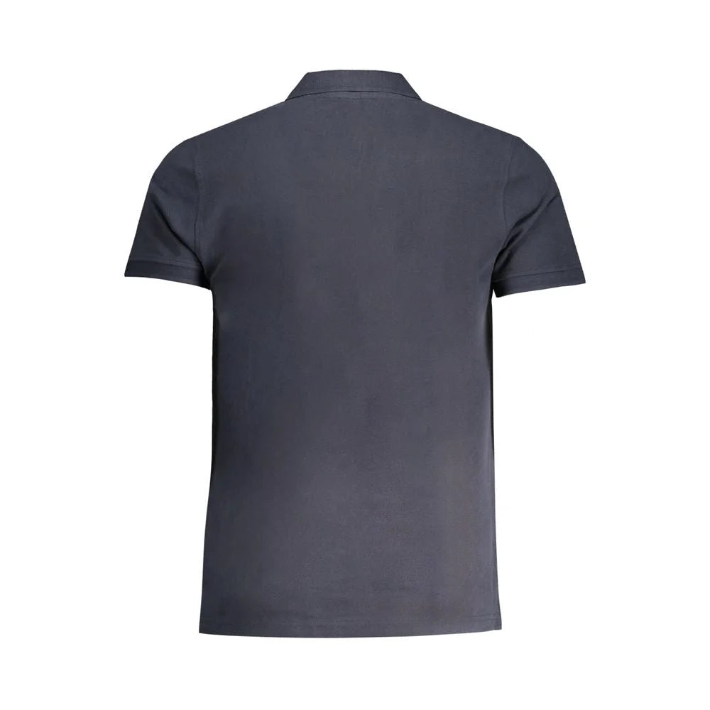 Cavalli Class Blue Cotton Polo Shirt - Polos