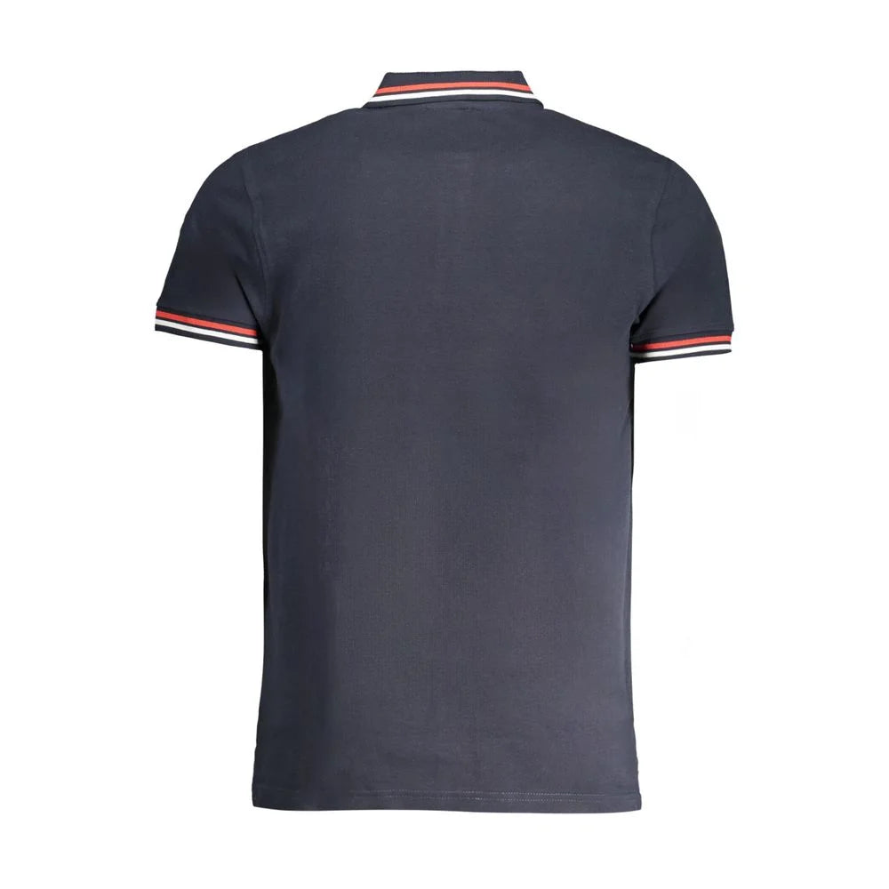 Cavalli Class Blue Cotton Polo Shirt - Polos