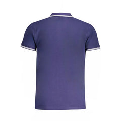 Cavalli Class Blue Cotton Polo Shirt - Polos