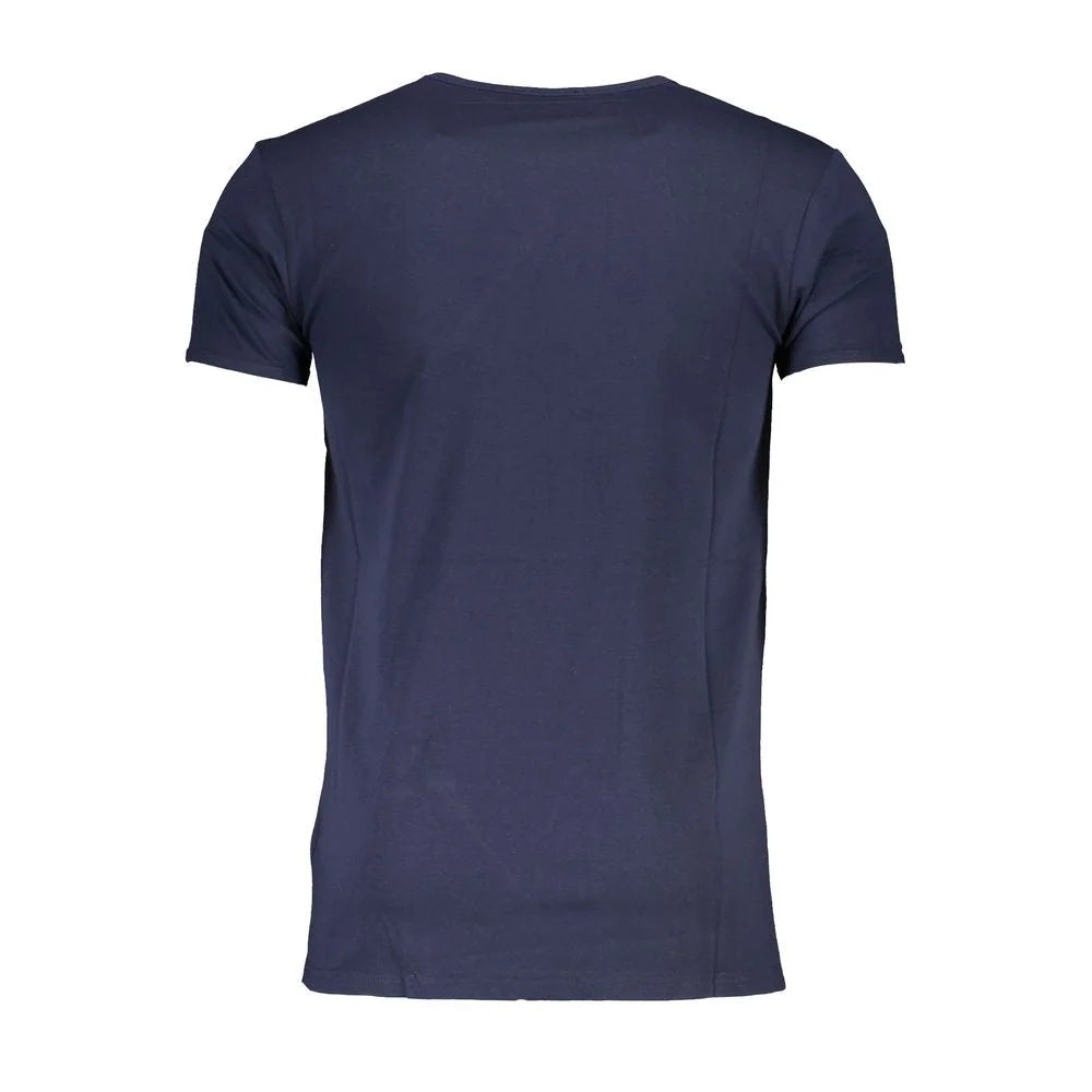 Cavalli Class Blue Cotton T-Shirt - T-Shirts
