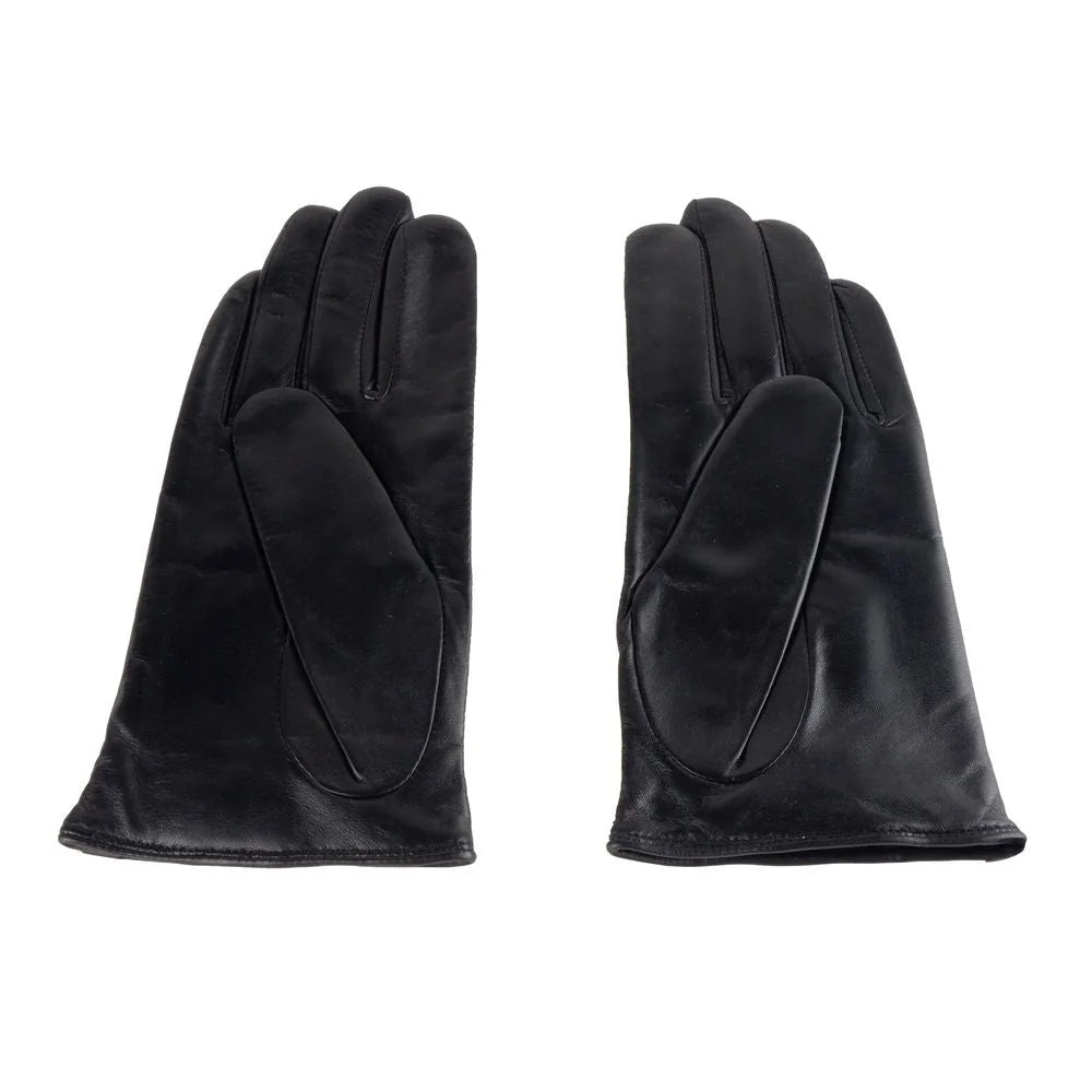Cavalli Class Blue Lambskin Women Glove - 7.5|S - Gloves & Mittens
