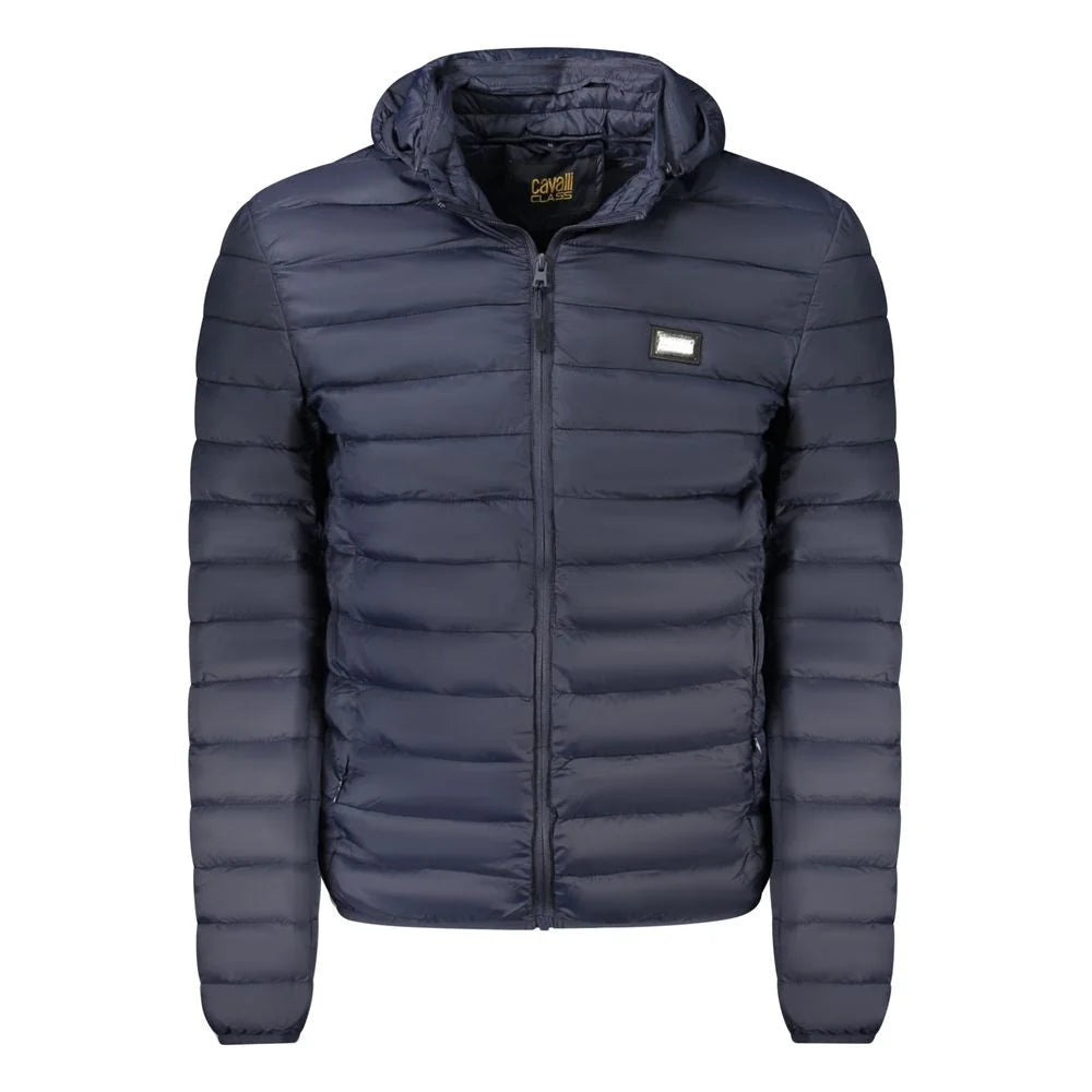 Cavalli Class Blue Polyester Men Jacket - Puffer Jackets
