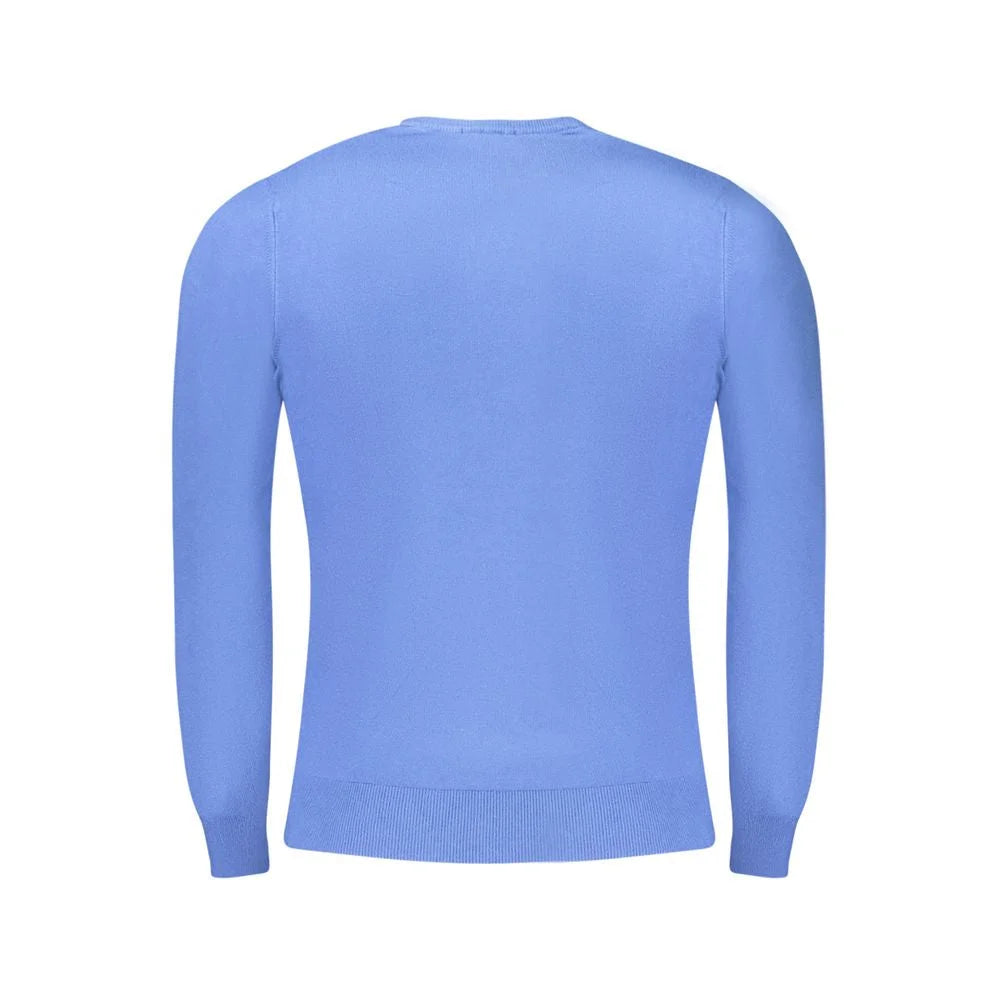 Cavalli Class Blue Viscose Men Sweater - Sweaters