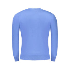 Cavalli Class Blue Viscose Men Sweater - Sweaters