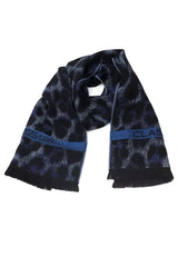 Cavalli Class Blue Wool Men Scarf - Scarves & Shawls