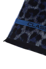 Cavalli Class Blue Wool Men Scarf - Scarves & Shawls