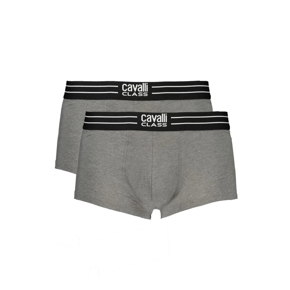 Cavalli Class Brown Cotton Men Boxer - Boxer Briefs