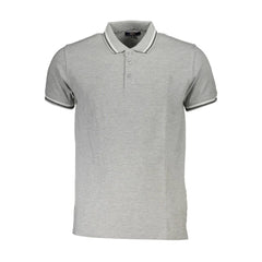 Cavalli Class Brown Cotton Men Polo Shirt - Polos