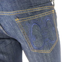 Cavalli Class Elegant Dark Blue Denim Essentials - IT48 | M - Jeans