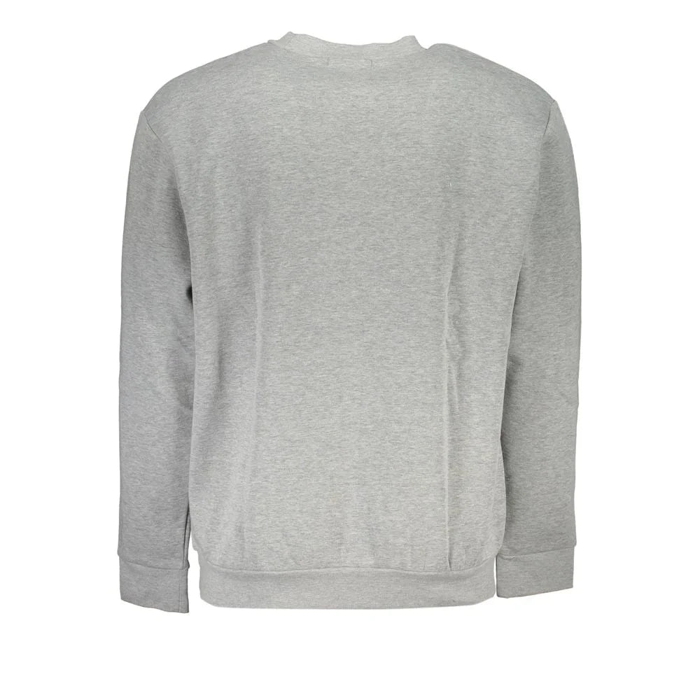 Cavalli Class Gray Cotton Men Sweater - Sweatshirts