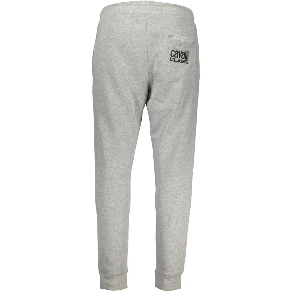 Cavalli Class Gray Cotton Pant - Joggers