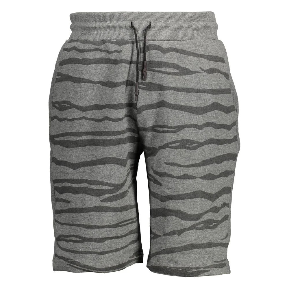 Cavalli Class Gray Cotton Pant - XL - Jogger Shorts