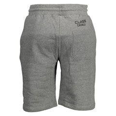 Cavalli Class Gray Cotton Pant - XL - Jogger Shorts