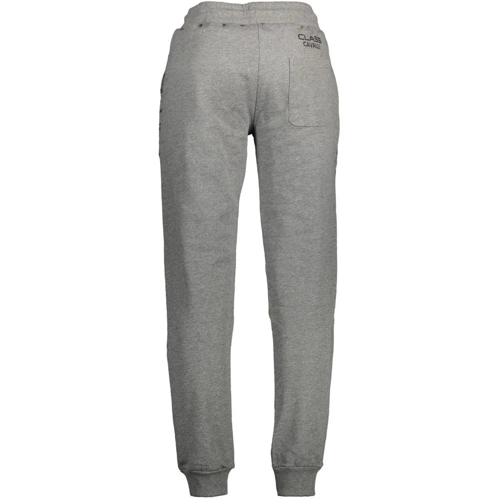 Cavalli Class Gray Cotton Pant - XL - Joggers