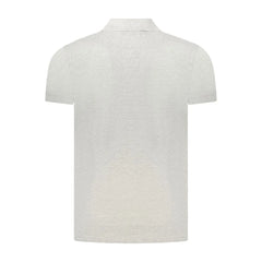 Cavalli Class Gray Cotton Polo Shirt