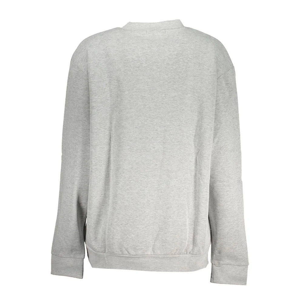 Cavalli Class Gray Cotton Sweatshirt - Sweatshirts