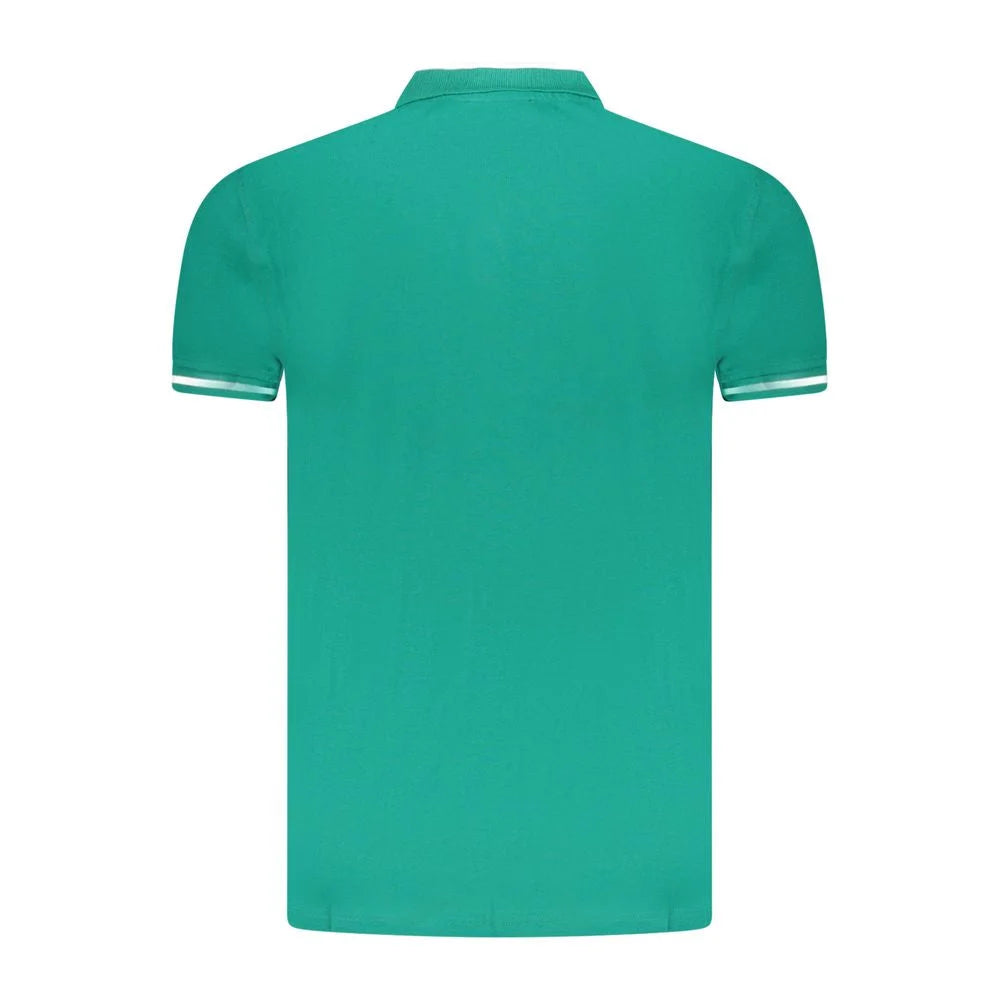 Cavalli Class Green Cotton Men Polo Shirt - Polos