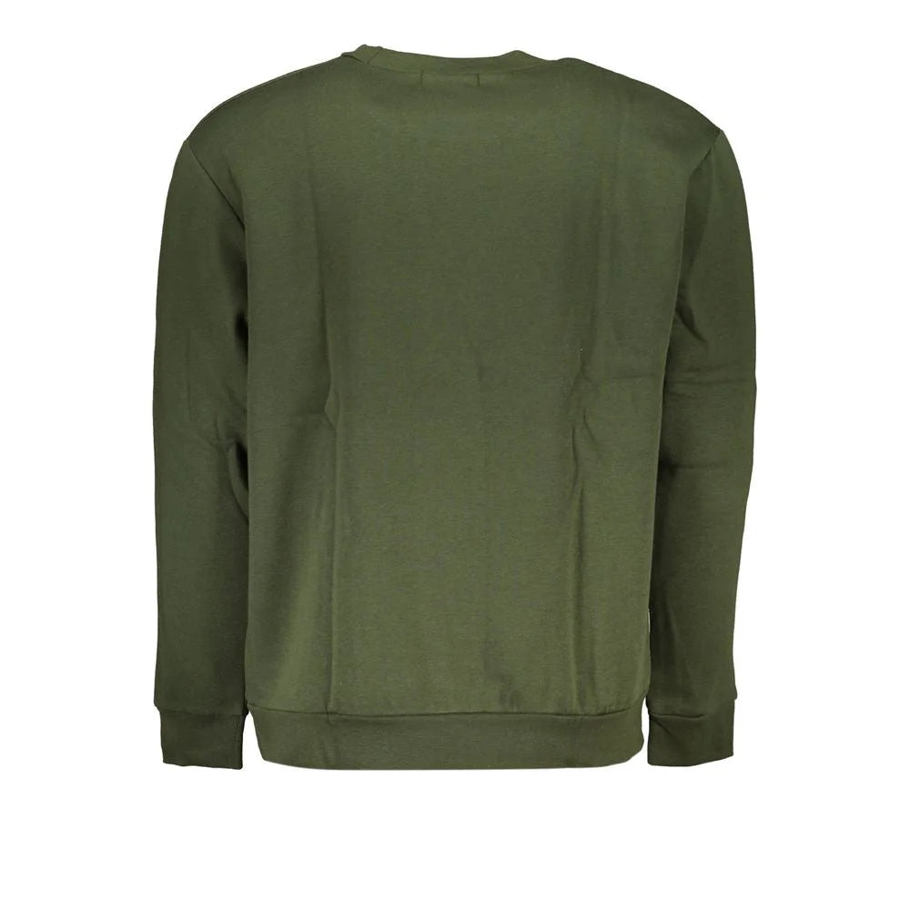 Cavalli Class Green Cotton Men Sweater - S - Sweatshirts