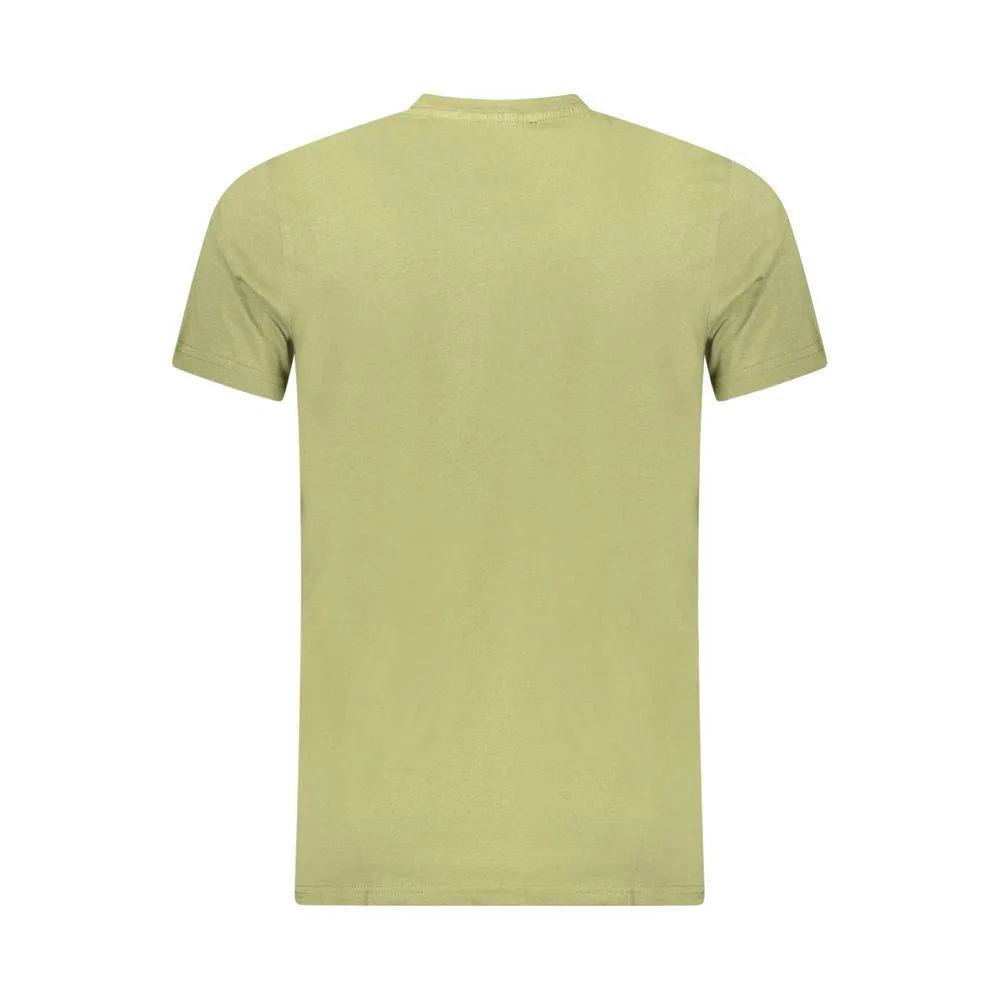 Cavalli Class Green Cotton Men T-Shirt