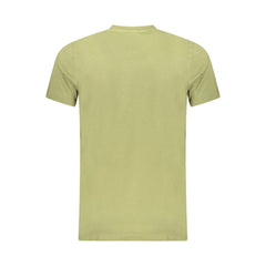 Cavalli Class Green Cotton Men T-Shirt
