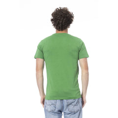 Cavalli Class Green Cotton Men T-Shirt - M - T-Shirts