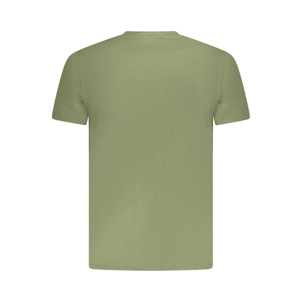Cavalli Class Green Cotton Men T-Shirt - T-Shirts
