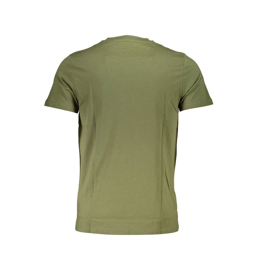 Cavalli Class Green Cotton Men T-Shirt - XL