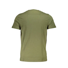 Cavalli Class Green Cotton Men T-Shirt - XL