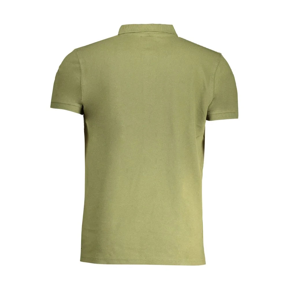 Cavalli Class Green Cotton Polo Shirt - Polos