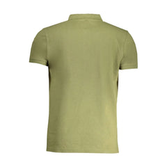 Cavalli Class Green Cotton Polo Shirt - Polos