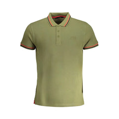 Cavalli Class Green Cotton Polo Shirt - Polos