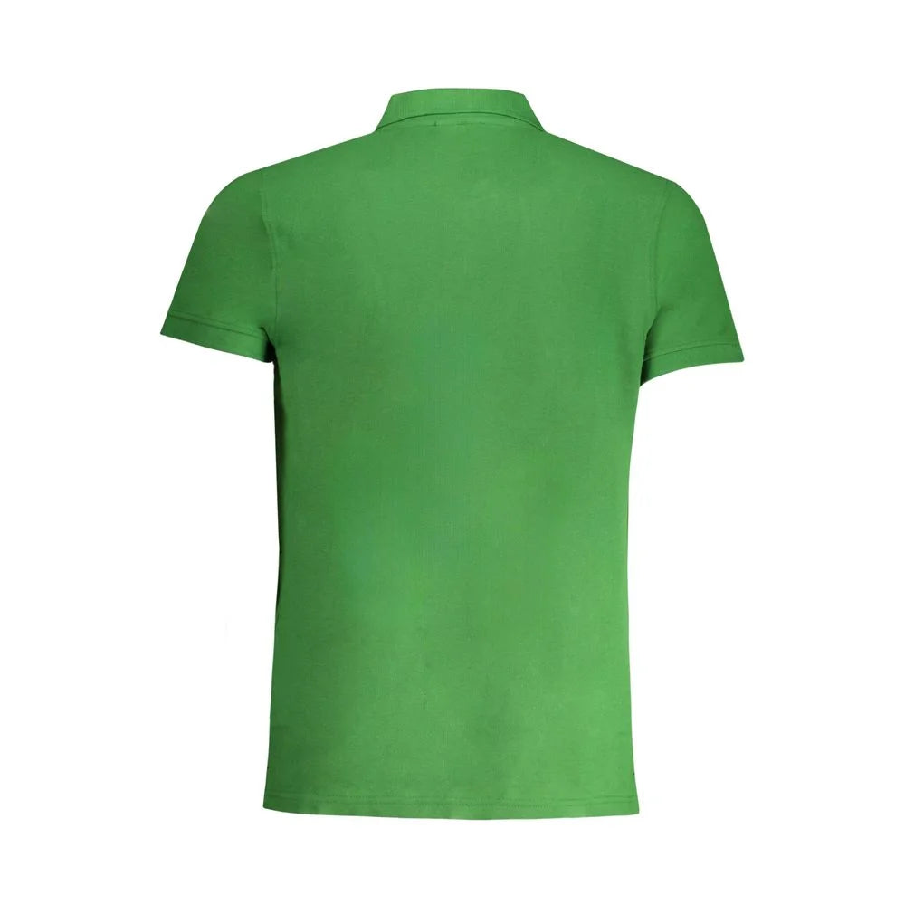 Cavalli Class Green Cotton Polo Shirt - Polos