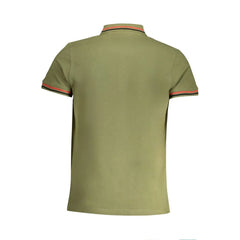 Cavalli Class Green Cotton Polo Shirt - Polos