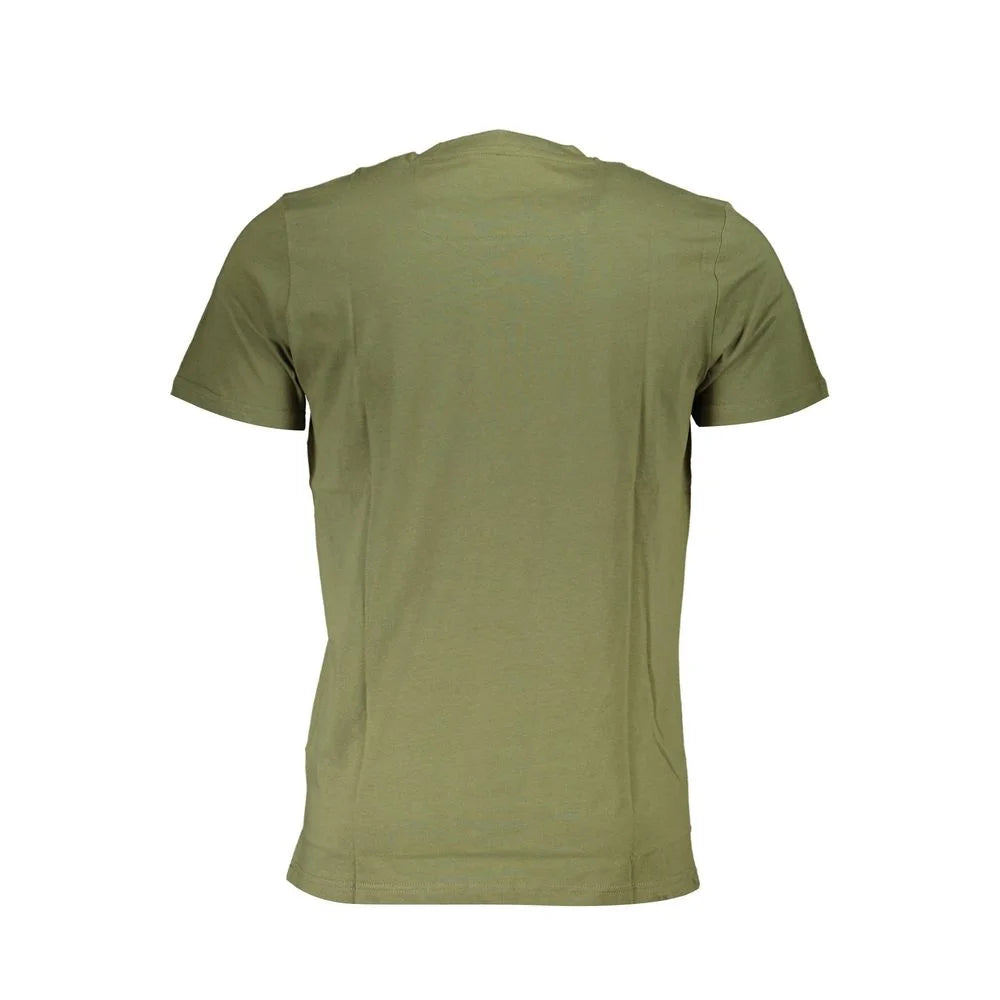 Cavalli Class Green Cotton T-Shirt - L - T-Shirts